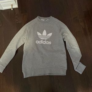 GRAY ADIDAS CREW NECK